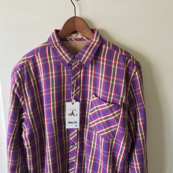 NWT Mens Fleece-Lined Shirt Jacket S-M - Picture 1 of 4